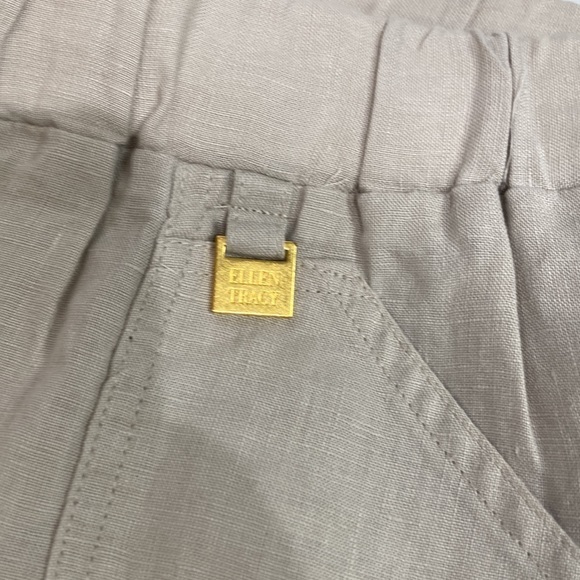 Ellen Tracy Linen Capris beige size Large - Picture 3 of 11